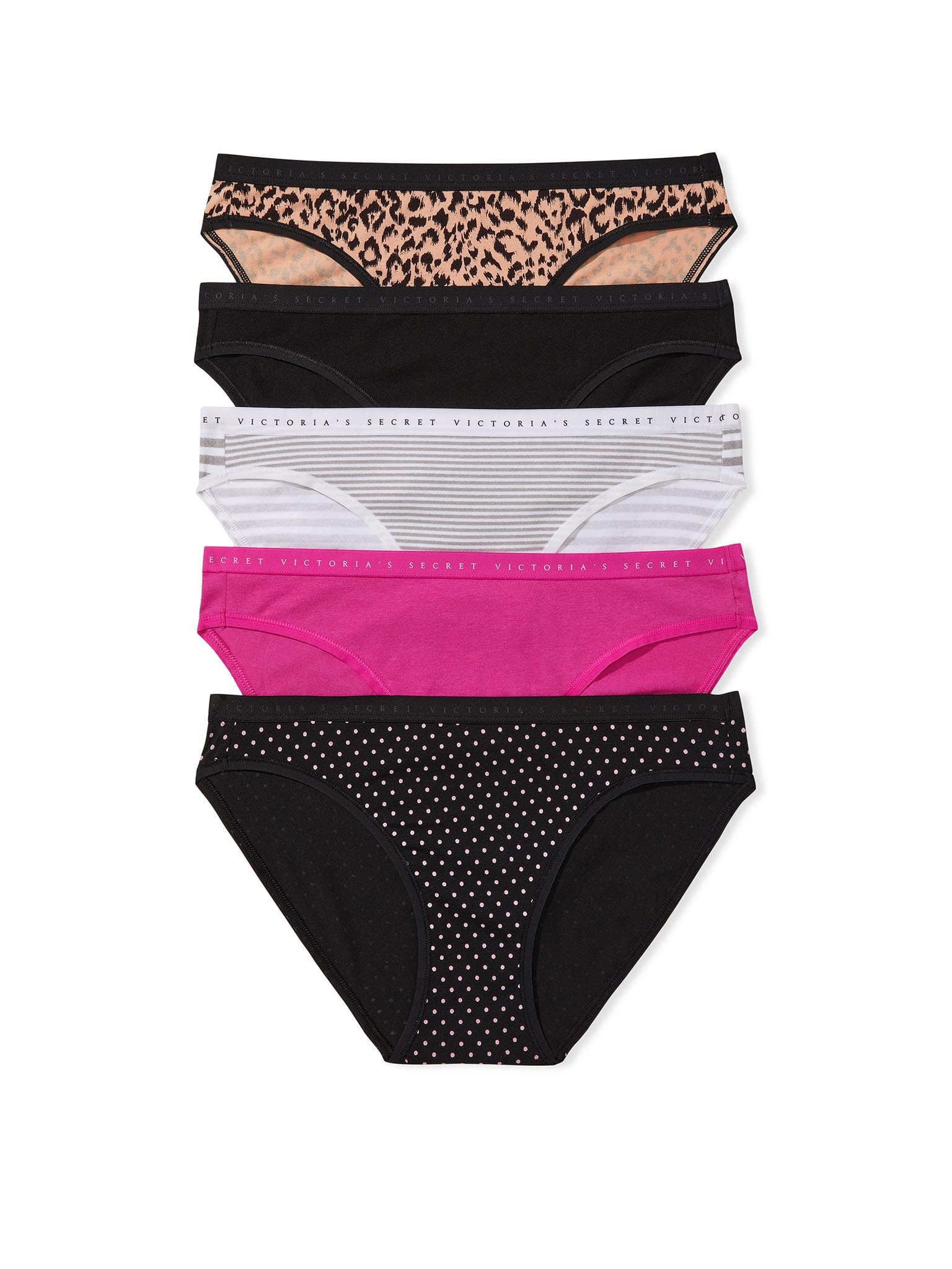 Victoria's Secret 7-Pack Stretch Cotton Bikini Panties