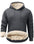 Flygo Men's Casual Fleece Sherpa Lined Hoodie Winter Warm Pullover Hooded Sweatshirt(Black-XL)