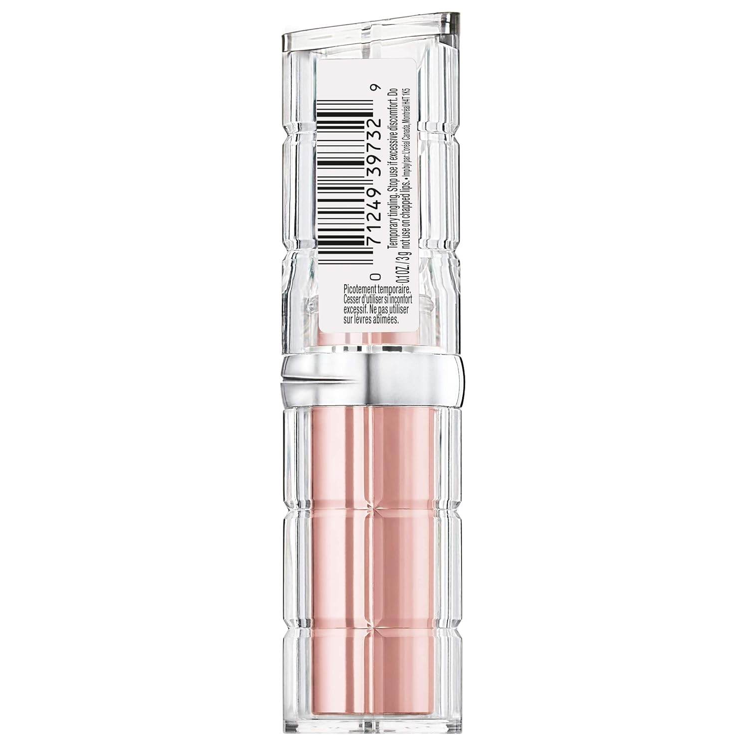 L'Oreal Paris Makeup Colour Riche Plump and Shine Lipstick, for Glossy, Radiant, Visibly Fuller Lips with an All-Day Moisturized Feel, 103 Lychee Plump, 0.1 oz.