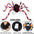 Halloween Spider Backpack Nine LED Modes Plush Sugar Bag