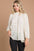 Culture Code Swiss Dot Smocked Blouse - Full Size Mock Neck Top