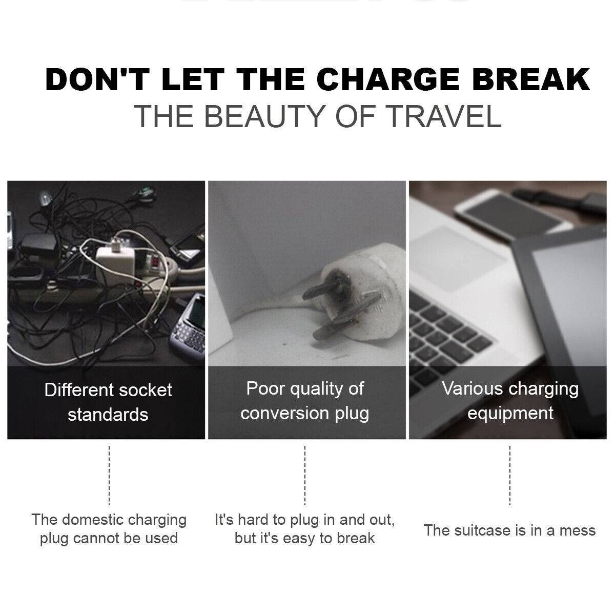 2x US Travel Adapter To Australia AC Power Plug