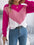 Color Block Cable Knit Sweater