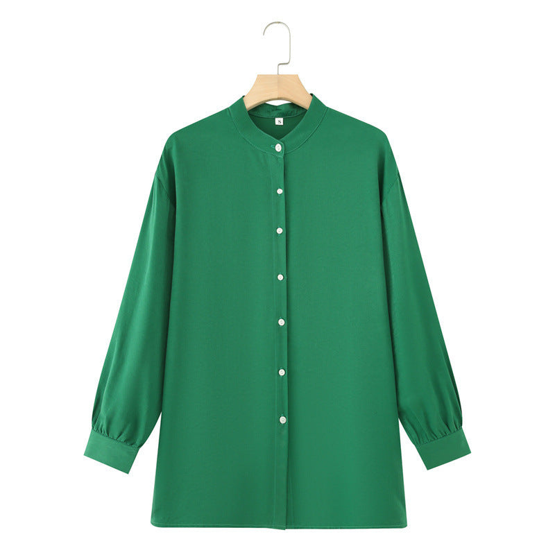 Long Sleeve Shirt Loose Wide Leg Pants Casual Two-piece Suit