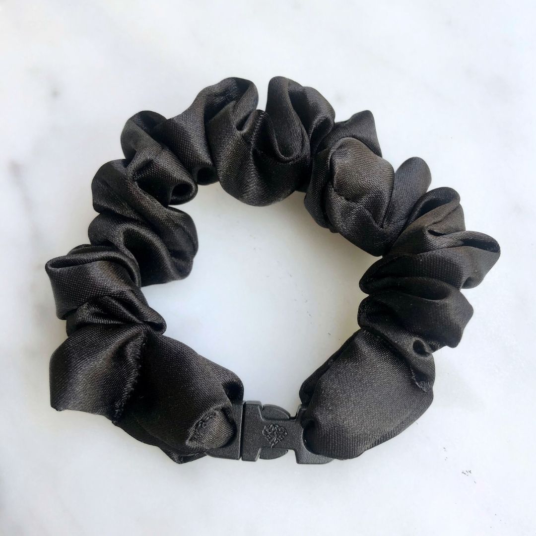 MINI 3-Pack Neutral Buckle Scrunchies Bundle - No Snagging, No Tangles