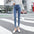 Nine-point Pencil Pants Ins Net Red All-match Skinny Jeans Women