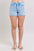 Judy Blue Mid Rise Garment Dyed Denim Shorts