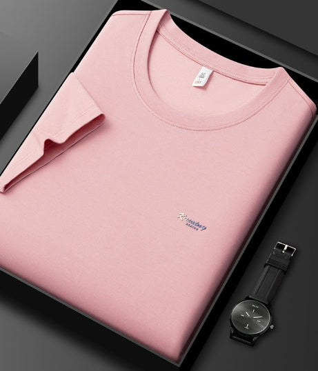 5A Antibacterial ICE Cotton Skin-friendly Breathable Round Neck T-shirt