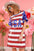 BiBi American Flag Theme Usa Print Sequin Dress