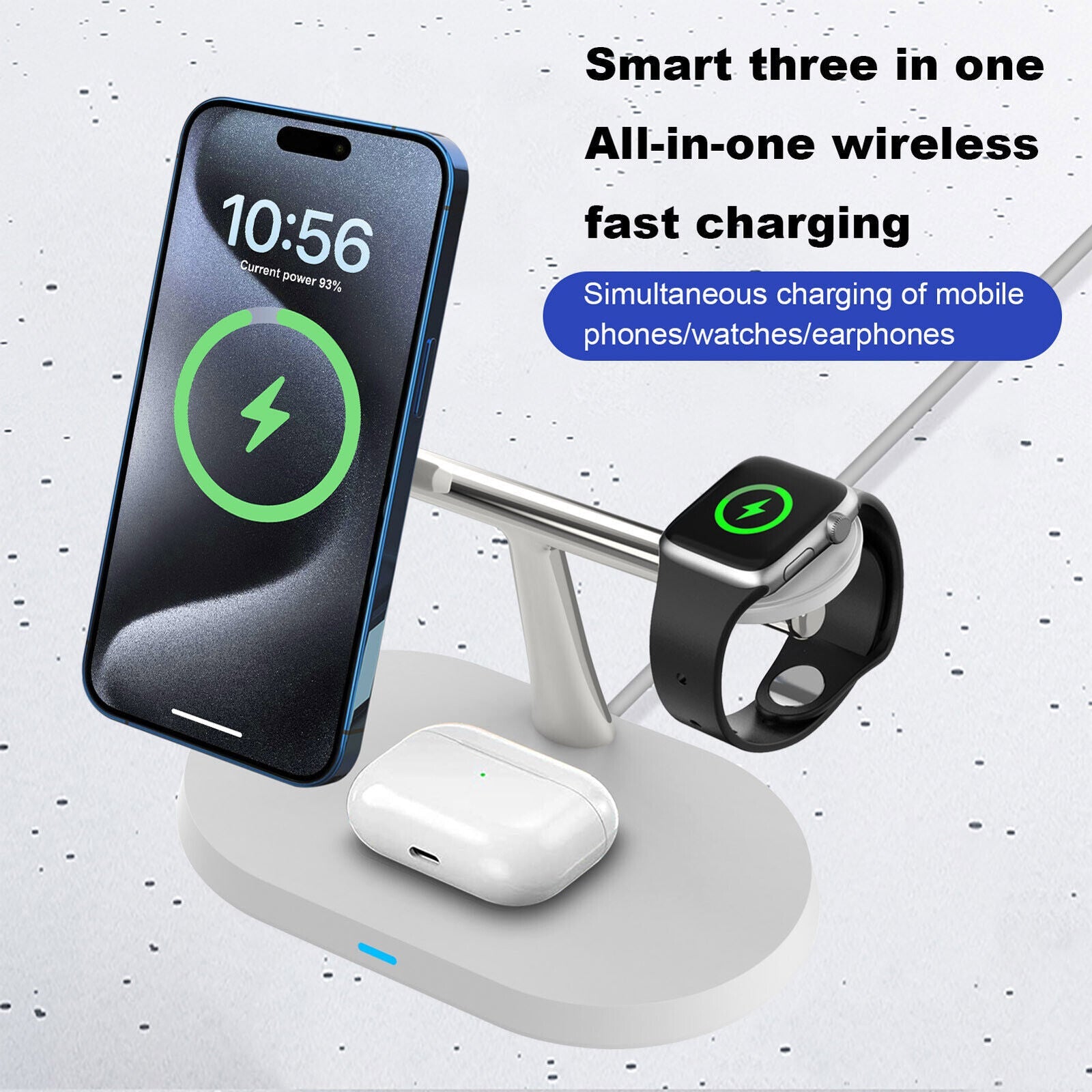 3in1 Magnetic Wireless Charger Stand For IWatch AirPod  15 14 13 16