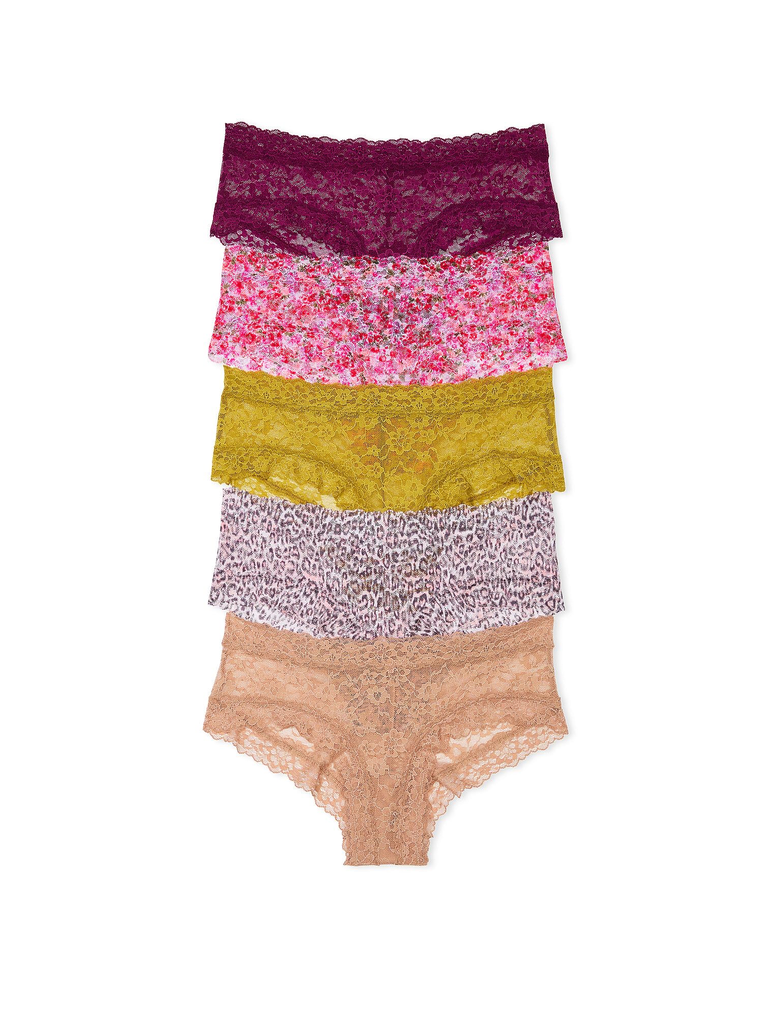 Victoria's Secret Women's Lace Cheeky Underwear, Minimal Coverage Panties for Women, Multi Pack (XS-XXL)