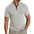 Plus Size Men's Short Sleeve Button Pocket T-shirt Polo