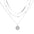 Women's Fashion Personalized Simple Multi-layer Lotus Pendant Necklace