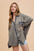Annie Wear Waffle-Knit Mineral Washed Button Down Shirt