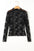 Myla Sheer Floral Lace Mesh Mock Neck Long Sleeve Top