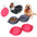 Rubber Foldable Double Bowl Pet Feeding Bowl Pets Supplies Dog Cat Bowls