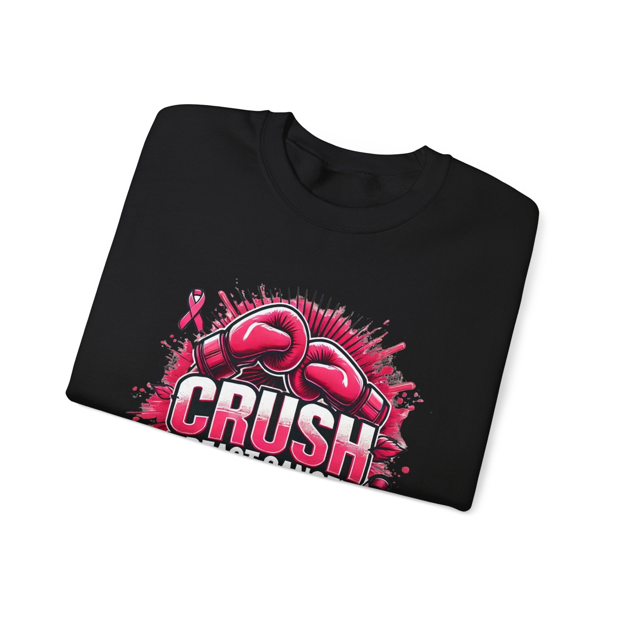 Crush Breast Cancer Awareness Crewneck Sweatshirt – Gildan 18000 (S–4XL)