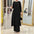 Muslim Women's Wear Two-piece Fashion Elegant Solid Color Side