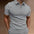 European And American Men's Button T-shirt