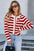 Rylee Stripe Button Cardigan Sweater