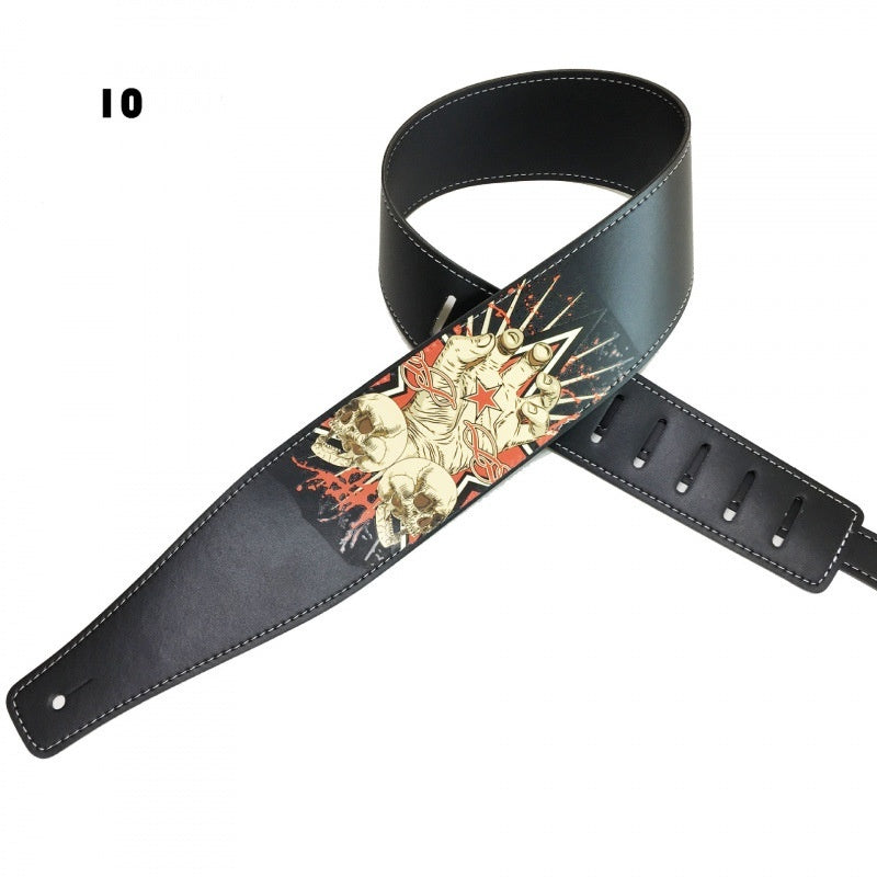 Color Printing Folk Guitar Shoulder Strap Musical Instrument Accessories