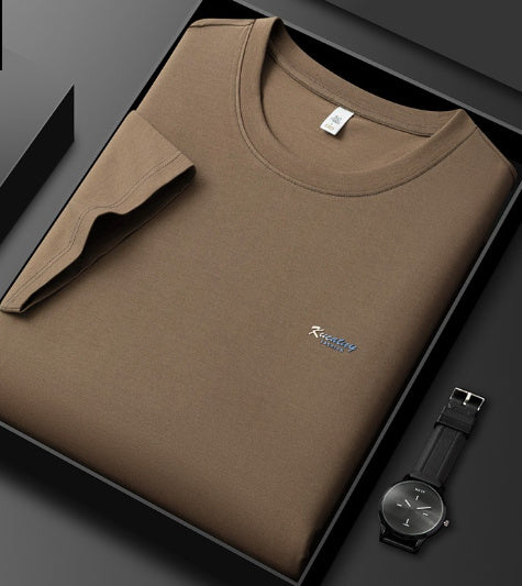 5A Antibacterial ICE Cotton Skin-friendly Breathable Round Neck T-shirt