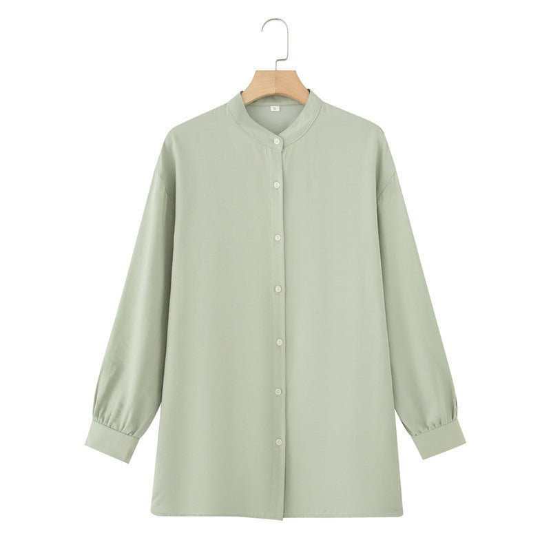 Long Sleeve Shirt Loose Wide Leg Pants Casual Two-piece Suit