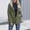 Fleece-lined Hooded Coat Winter Preppy Style Long Sleeve Jacket Warm Pockets Cotton Coat Women's Clothing