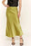 And The Why Satin Midi Skirt