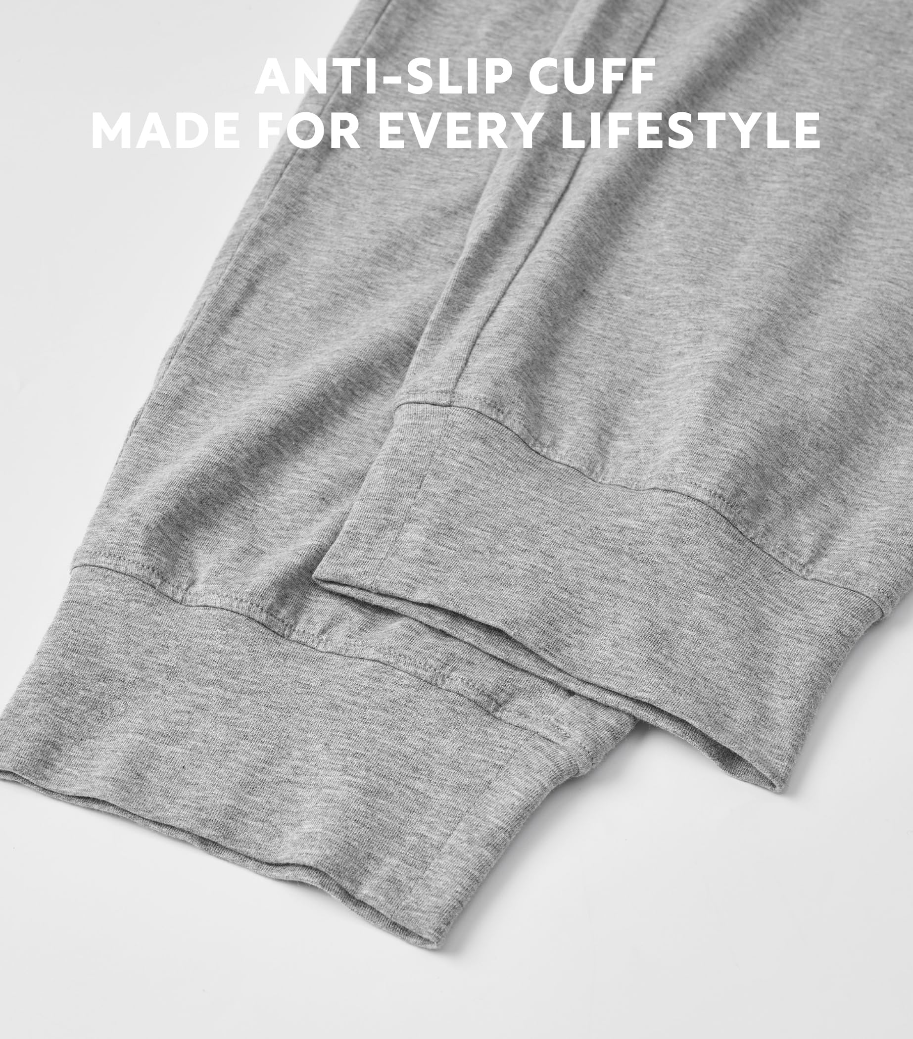 DAVID ARCHY Men's Pajama Pants Cotton Bottoms Soft Lightweight Loungewear with Drawstring and Pockets 2 Pack