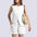 2-piece Sleeveless Round Neck Button High-waisted Trousers Business Work Suits
