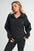 Aemi+Co Half Zip Raglan Sleeve Sweatshirt with Kangaroo Pocket