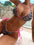 Bold & Wild: Pink Leopard Print Tie Bikini 2 Piece
