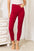 Judy Blue High Waist Tummy Control Skinny Jeans - Festive Red