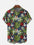 Summer Flower Pattern Seaside Men's Clothing Print Shirt