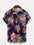 Summer Flower Pattern Seaside Men's Clothing Print Shirt