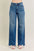 Judy Blue Full Size High Waist Tummy Control Chew Hem Destroy Wide Jeans Plus Size