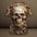 Men's 3D Skull Pattern European Hip Hop Trendy 3D Printed T-shirt