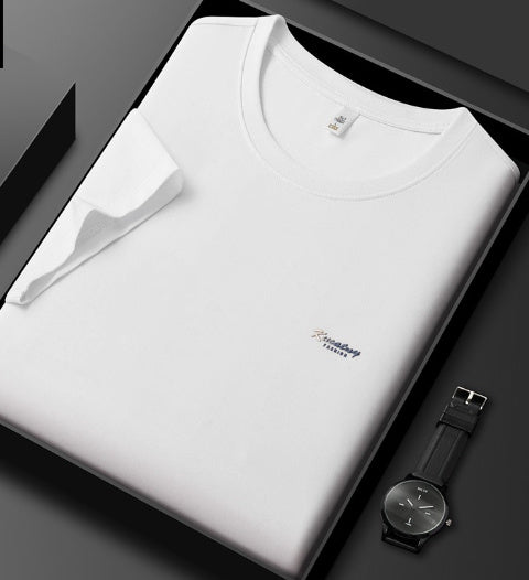 5A Antibacterial ICE Cotton Skin-friendly Breathable Round Neck T-shirt