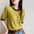High-grade Classic Style Contrast Color Short-sleeved Knitted Sweater