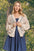 ADORA Full Size Lightweight Floral Sweater Cardigan Plus Size