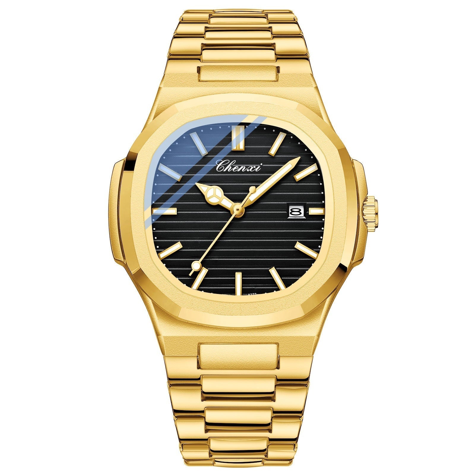 Chenxi Steel Watch Couple Luminous Waterproof Simple Fashion