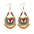 Indian Style Oil Dripping Metal Ball Earrings