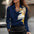 Women's Swing Collar Draped Shirts & Blouses Elegant Solid Satin Office Ladies Top Pullover Spring Long Sleeve Casual Tops
