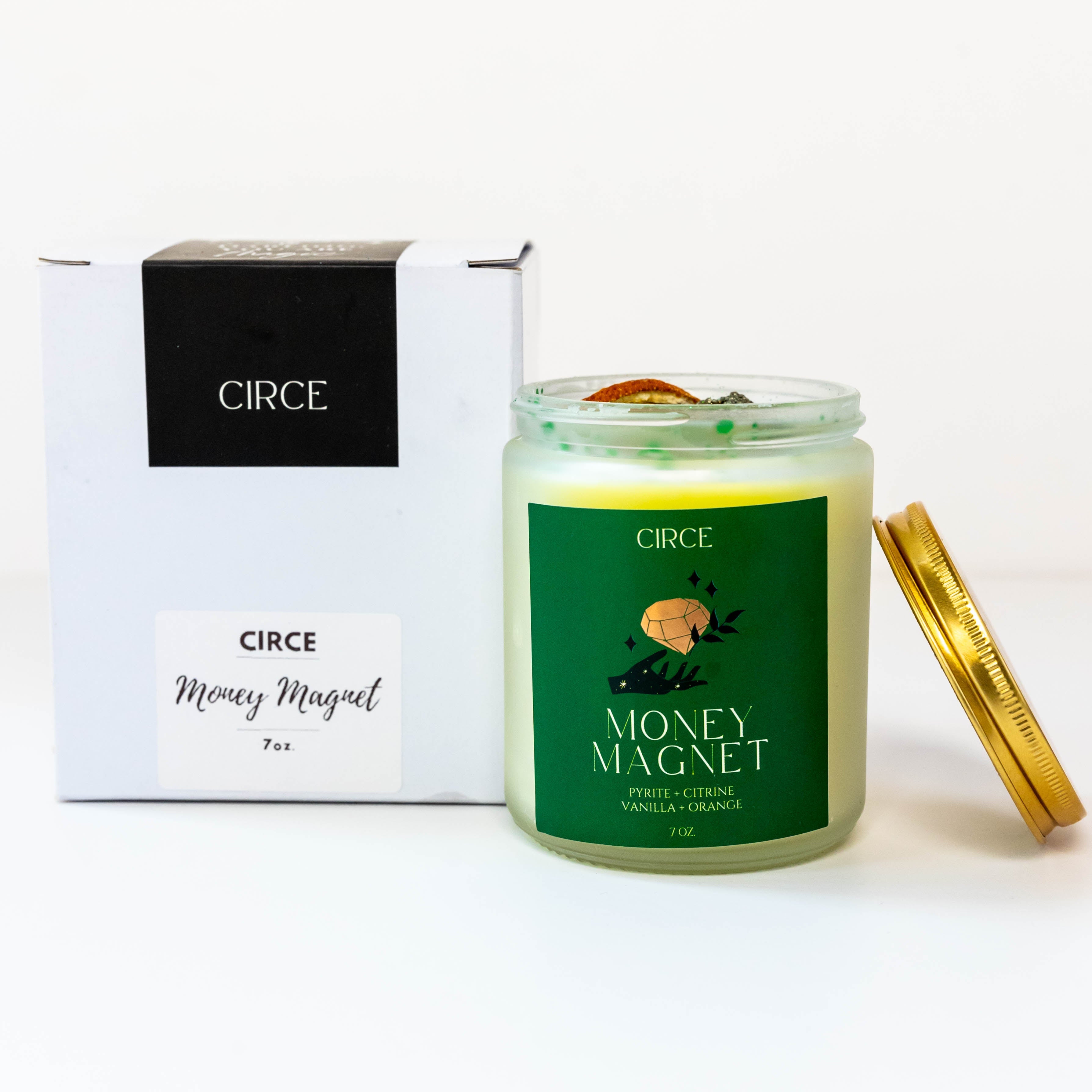 Money Magnet Intention Candle: Draw Wealth and Prosperity from CIRCE