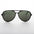 Classic Vintage Aviator Sunglass with Glass Lens - Air Boss