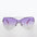 Curved Mono Lens Vintage Sunglasses - Pilar