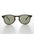 Classic Hipster Mid Century Sunglass with Rivets - Ash