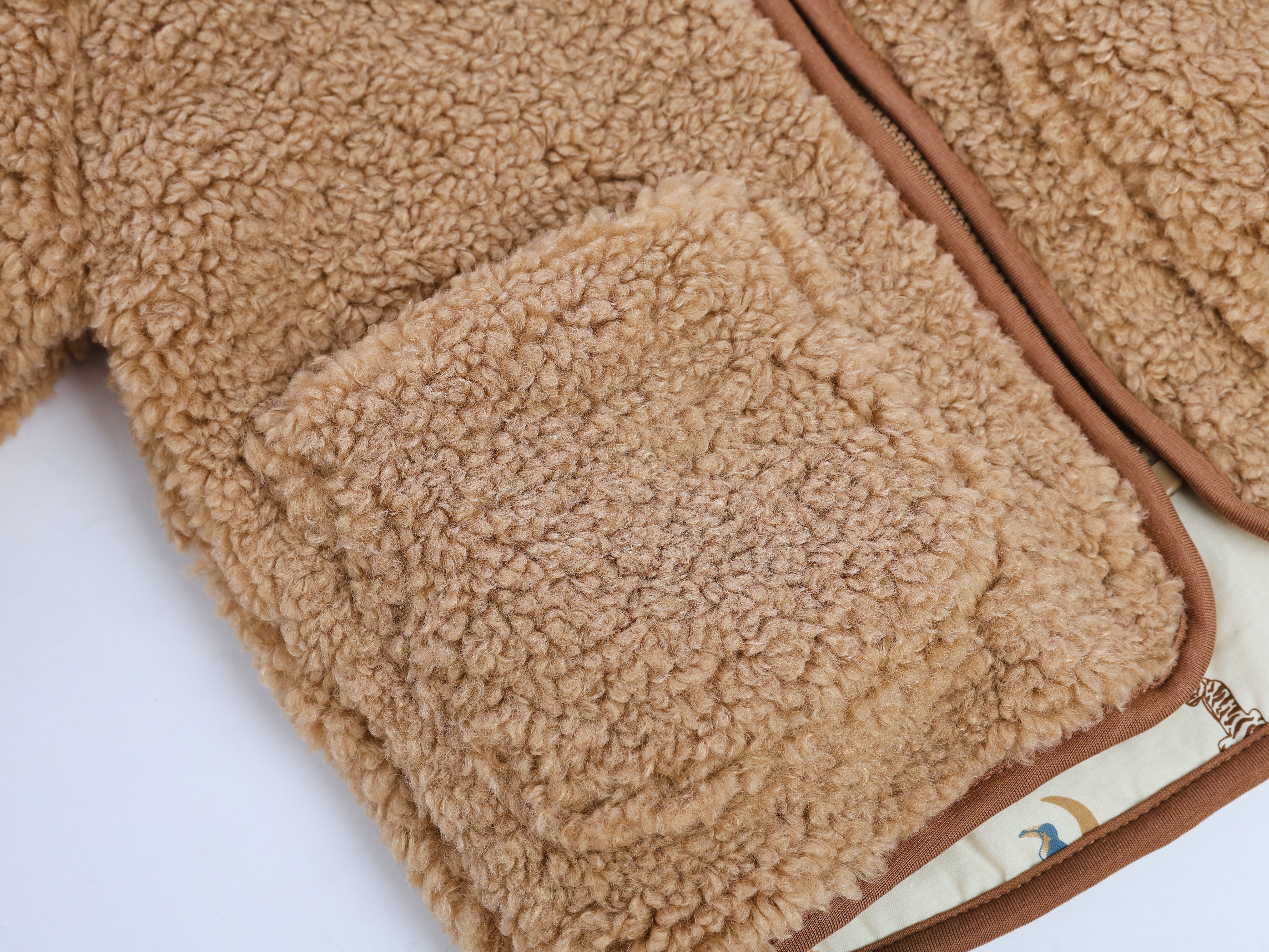 MyKids-USA Unisex Plush Hoodie Coat Outfit Wearing