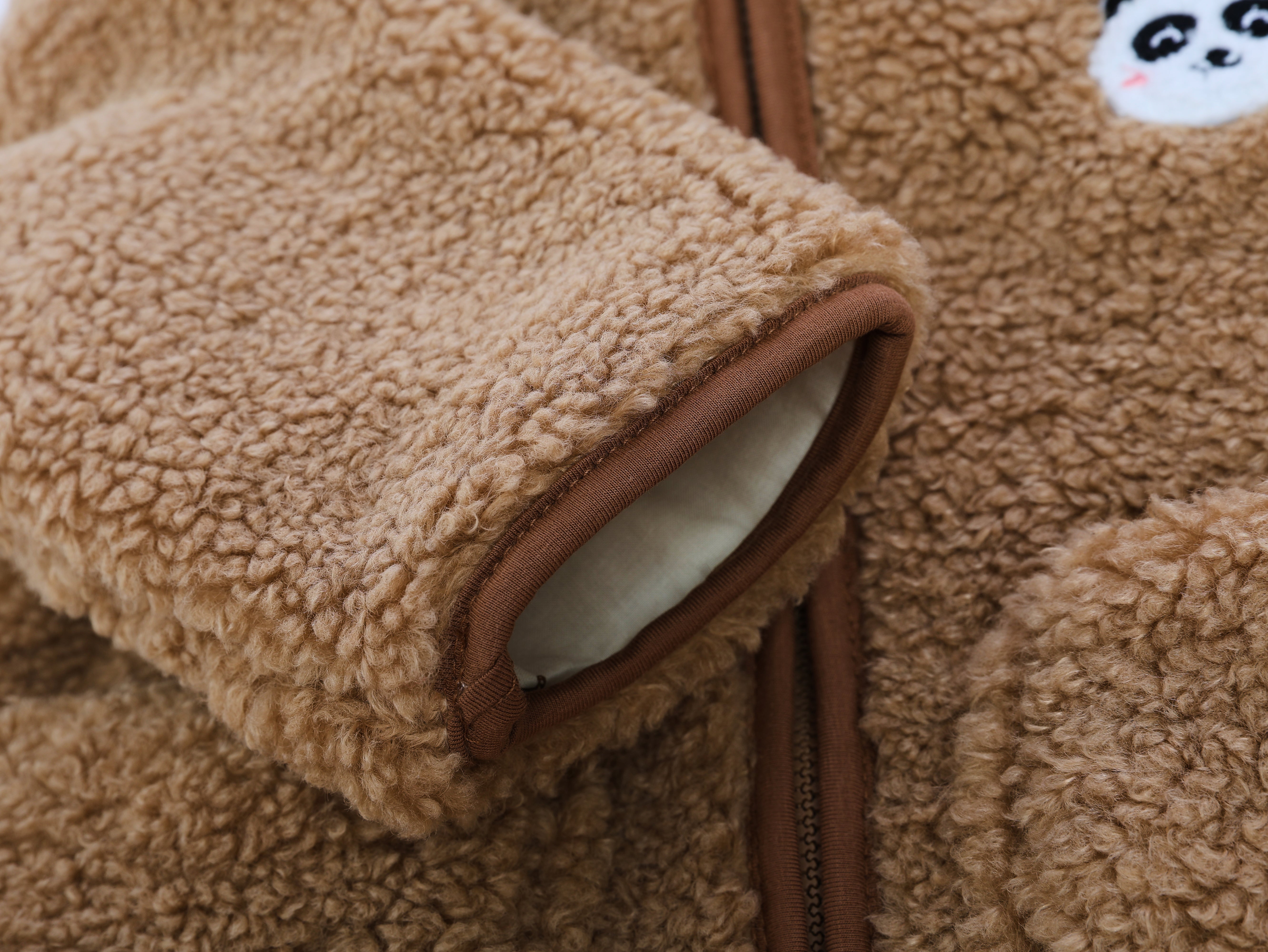 MyKids-USA Unisex Plush Hoodie Coat Outfit Wearing